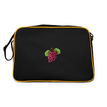 Raisin Fruit - Sac Retro - noir/or - Dos