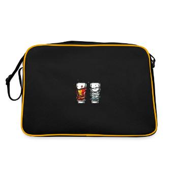 Verre à tequila - Sac Retro - noir/or - Dos