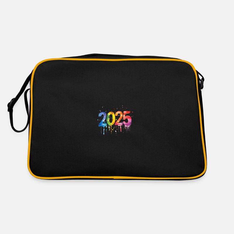 2025 année Coloré Sac Retro