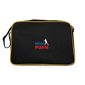 Pitch Baseball - Retro Bag - black/gold - Back