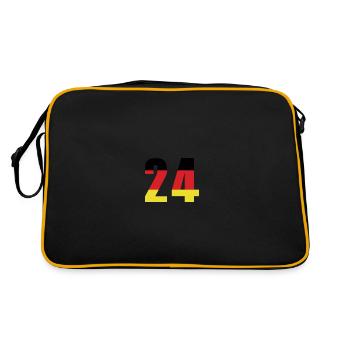 Maillot 24 Numéro Allemagne - Sac Retro - noir/or - Dos