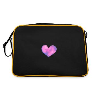 Symbole Du Coeur Amour Dans L’amour - Sac Retro - noir/or - Dos