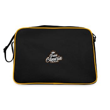 Gran Canaria Team - Retro Tasche - Schwarz/Gold - Hinten