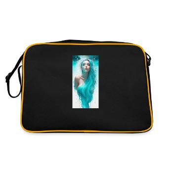 Portrait éthéré d’une femme eau F - Sac Retro - noir/or - Dos