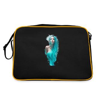 Portrait éthéré d’une femme eau F - Sac Retro - noir/or - Dos