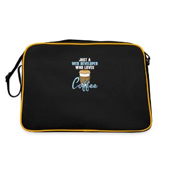 Website Development Coffee Web Developer Programme - Retro Bag - black/gold - Back