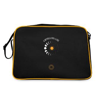 Capricorne Fille - Astrologie - Sac Retro - noir/or - Dos