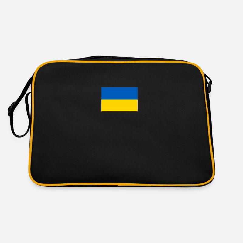Ukraine Flagge Retro Tasche