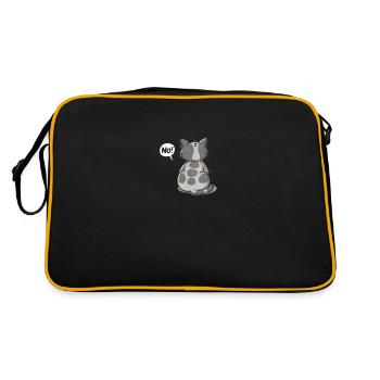Non! Chat - Sac Retro - noir/or - Dos