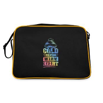 Cold Warm Heart Winter - Retro Bag - black/gold - Back