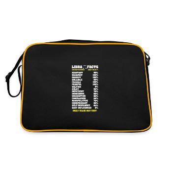 Zodiac sign Libra - Retro Bag - black/gold - Back