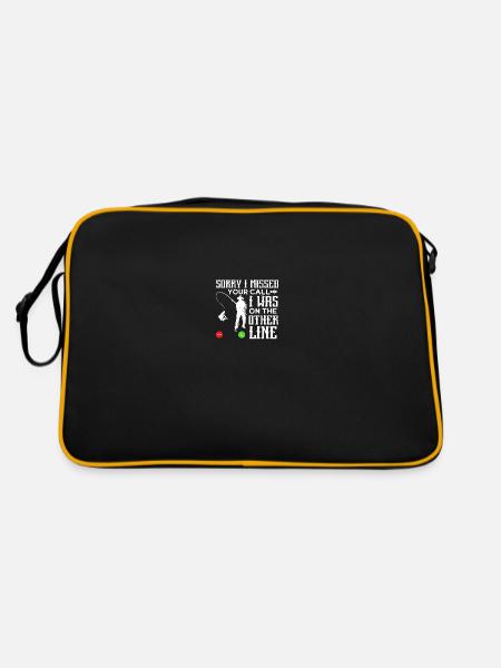 Pêche Pêcheurs pêcheurs sportifs - Sac Retro - noir/or - Dos