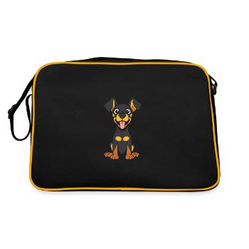 dobermann - Sac Retro - noir/or - Dos