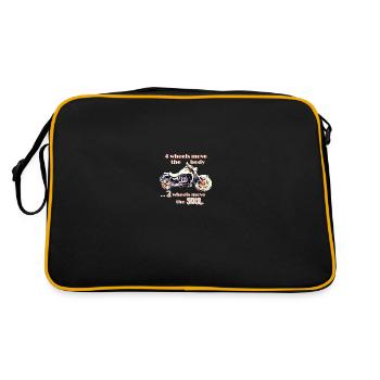 Motorcycle Rocket 3 Roadster Soul - Retro Bag - black/gold - Back