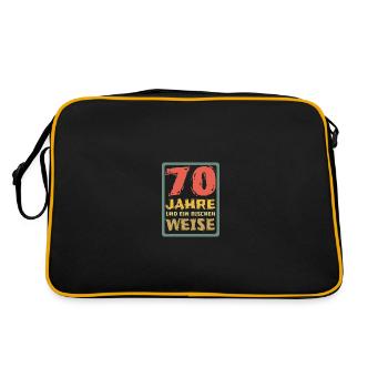 Age 70 - Retro Bag - black/gold - Back