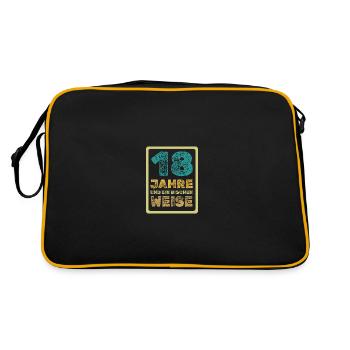 Proverb 18 - Retro Bag - black/gold - Back