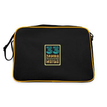 Age 33 - Retro Bag - black/gold - Back