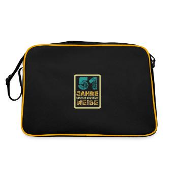 Age 51 - Retro Bag - black/gold - Back