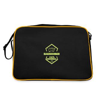 Draughtsman as work - Retro Bag - black/gold - Back