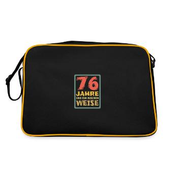 Âge 76 - Sac Retro - noir/or - Dos