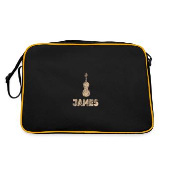 Viola James - Retro Bag - black/gold - Back