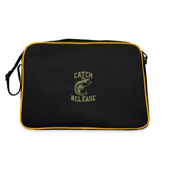Catch and Release - Retro Tasche - Schwarz/Gold - Hinten