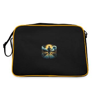 Cadeau de cross-country : Athlète de conception - Sac Retro - noir/or - Dos