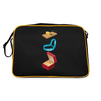 piège moderne - Sac Retro - noir/or - Dos