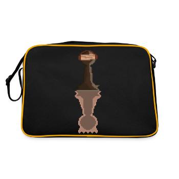 GRANDIR - Sac Retro - noir/or - Dos