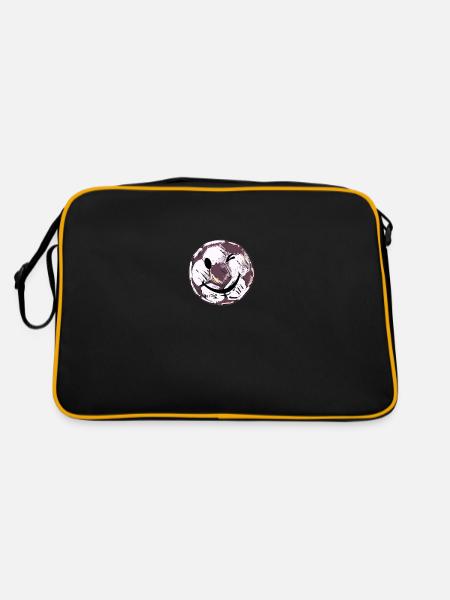 Soccer Smile - Retro Bag - black/gold