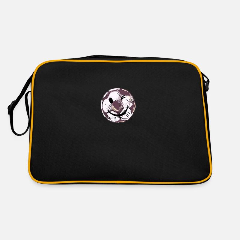 Soccer Smile - Retro Bag - black/gold
