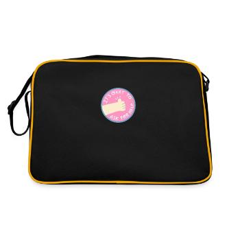 Help is ok - Retro Bag - black/gold - Back