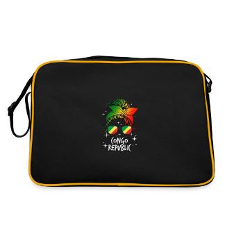 République du Congo - Sac Retro - noir/or - Dos