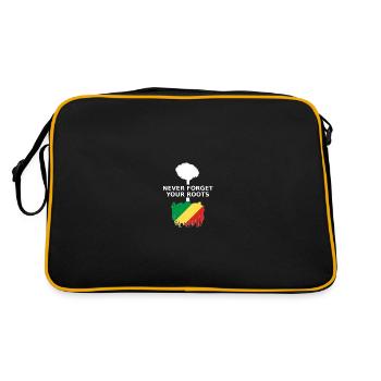 République du Congo - Sac Retro - noir/or - Dos