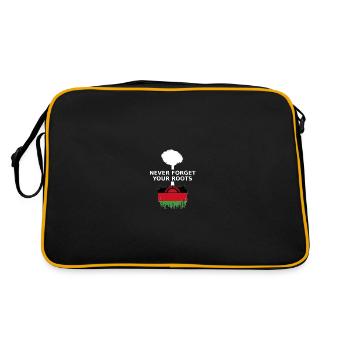 Malawi Never Forget Your Roots - Retro Bag - black/gold - Back