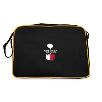Malta Never Forget Your Roots - Retro Bag - black/gold - Back