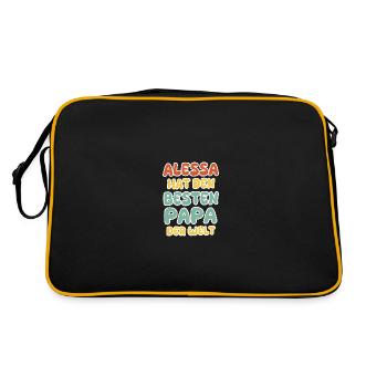 Alessa bébé - Sac Retro - noir/or - Dos