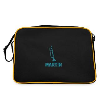 Martin as brass band - Retro Bag - black/gold - Back