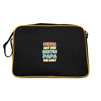 Bébé henné - Sac Retro - noir/or - Dos