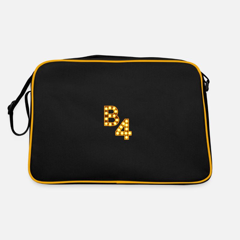 B4 - Retro Bag - black/gold