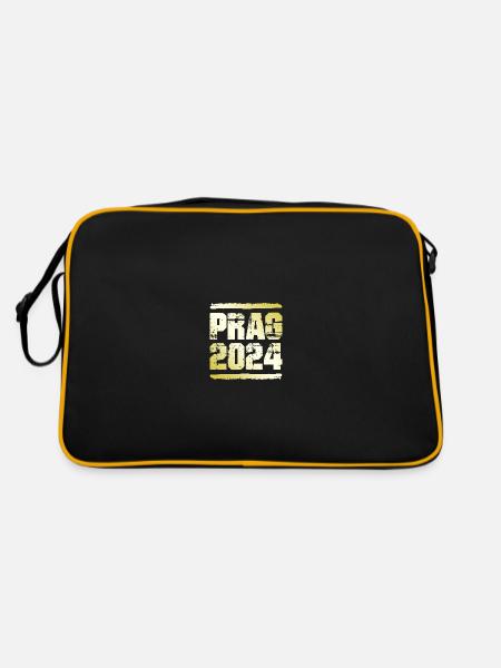 Prague 2024 Médaille d’or - Sac Retro - noir/or - Dos