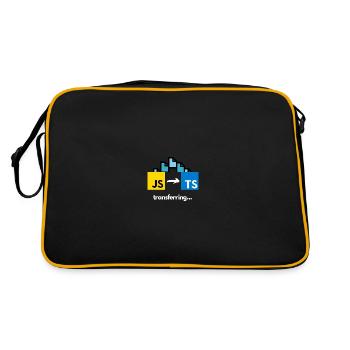 Transferring from Javascript to Typescript - Retro Bag - black/gold - Back
