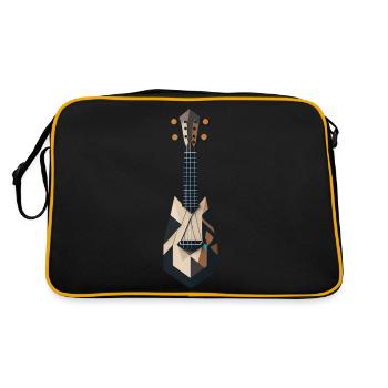 Abstract Ukulele - Retro Bag - black/gold - Back