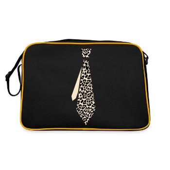 Cravate Léopard - Sac Retro - noir/or - Dos