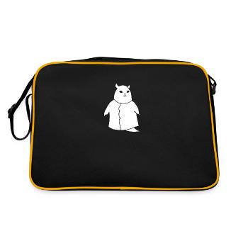 Tier in Geist Kostüm - Retro Tasche - Schwarz/Gold - Hinten