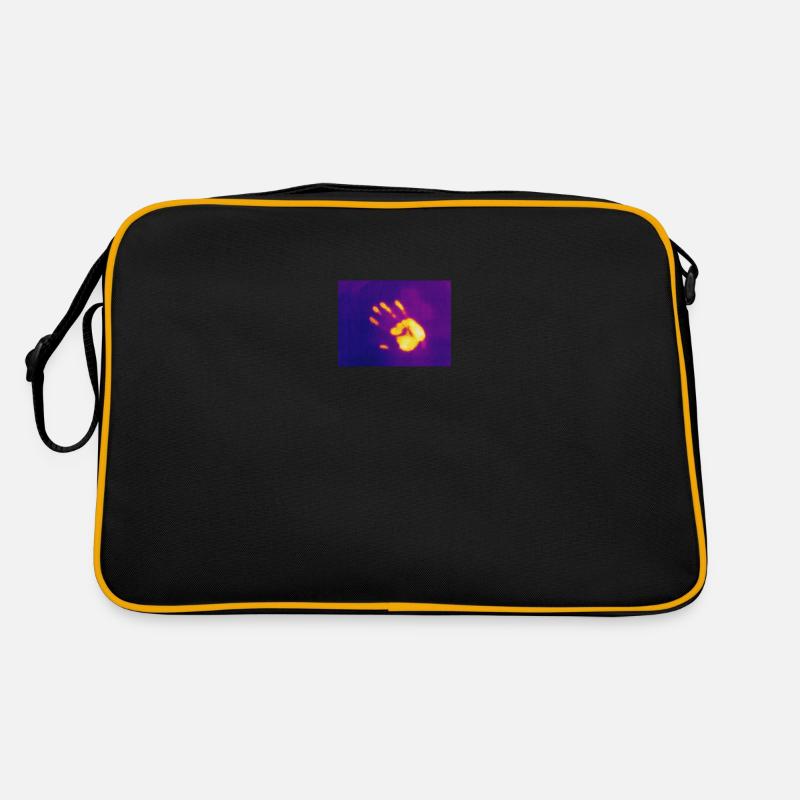 Hand thermal - Retro Tasche - Schwarz/Gold