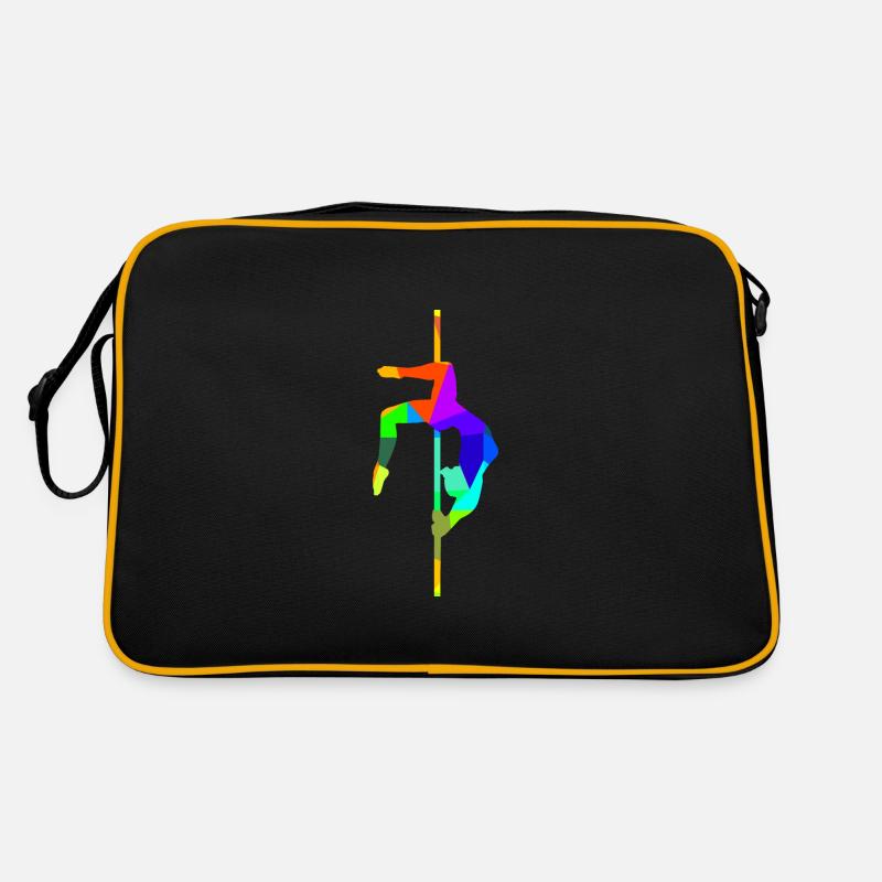 Pole Dancing Arc-en-ciel Couleurs Polygone Sports Sac Retro