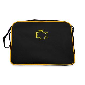 Control lamp fault in the engine exhaust system car - Retro Bag - black/gold - Back