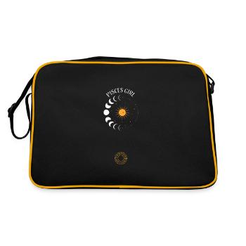 Fille Poissons - Astrologie - Sac Retro - noir/or - Dos