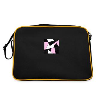 Mosaic modern pink - Retro Bag - black/gold - Back